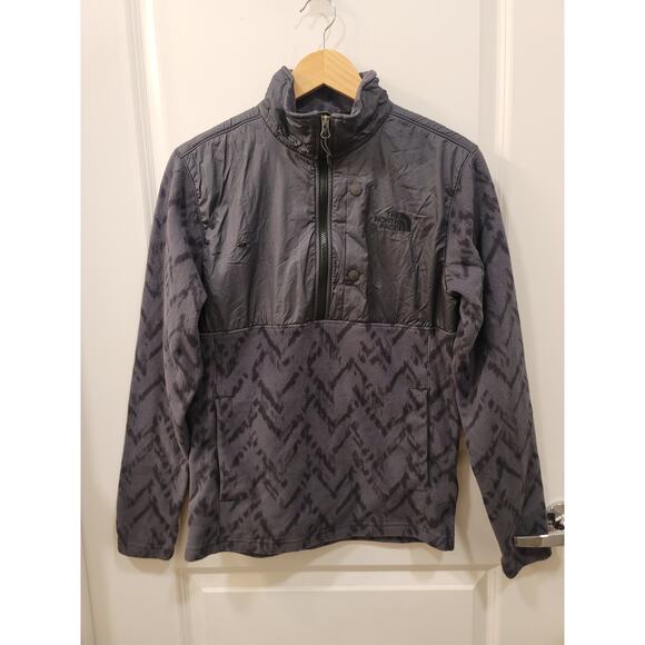 North Face Men's Hybrid Fleece Half Zip in Chevron Print - Picture 1 of 8